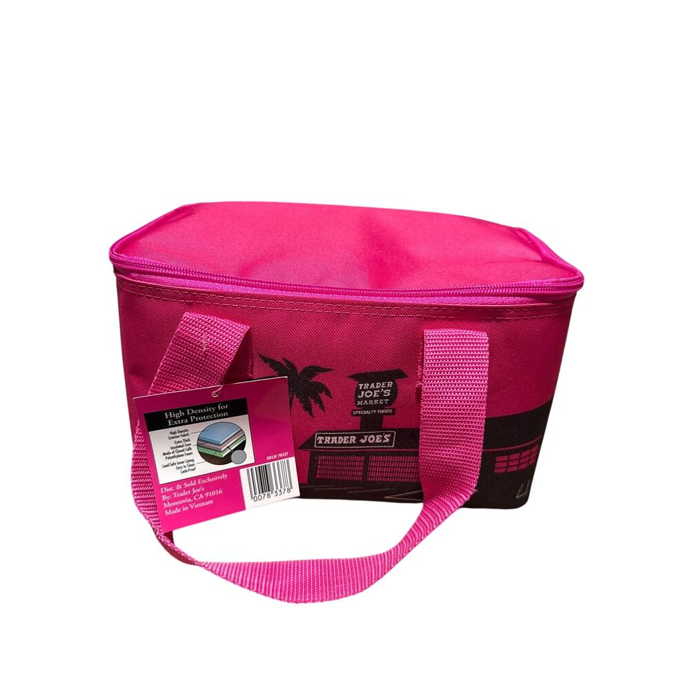 NWT Trader Joe’s Hot Pink Lunch Bag